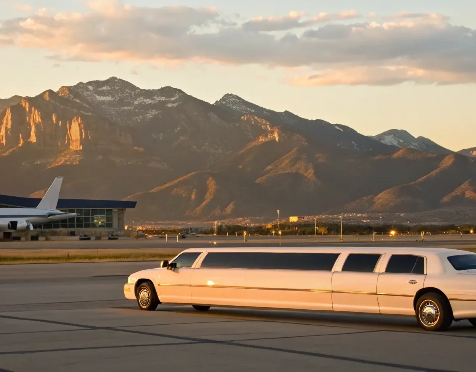 Black car service at Denver Airport.