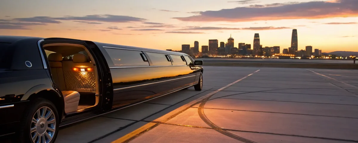 Black Denver airport limo.