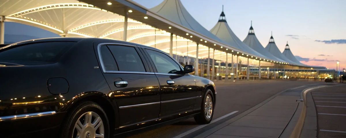 Black car service at Denver International Airport (DIA).