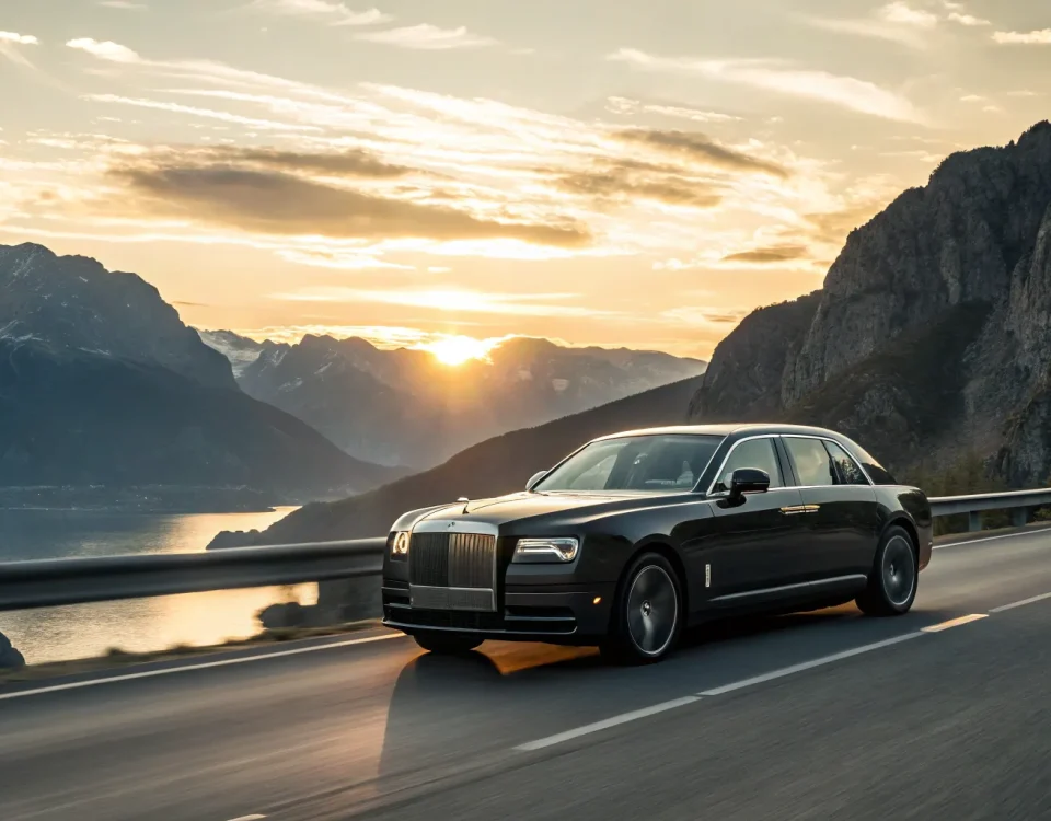 Black car near Denver Airport.