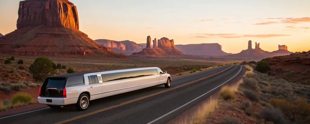 Red rocks limousine arrival.