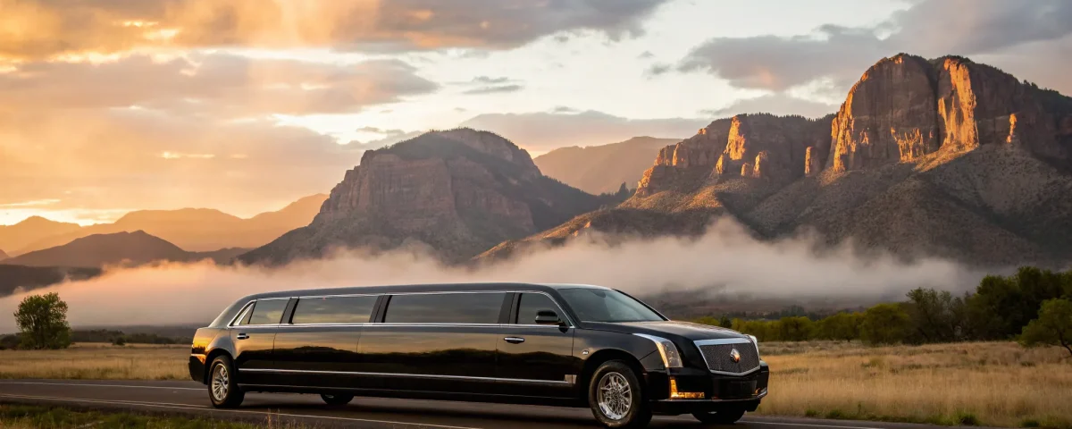Black limo near Colorado University.
