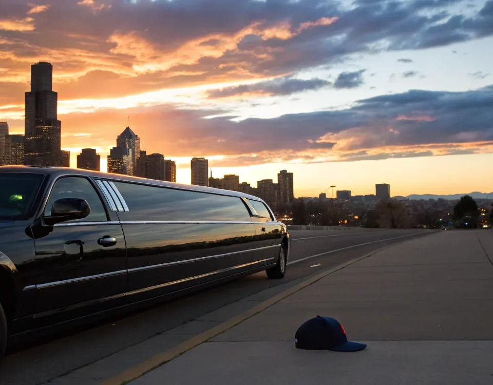 Denver Broncos limo service for game day.