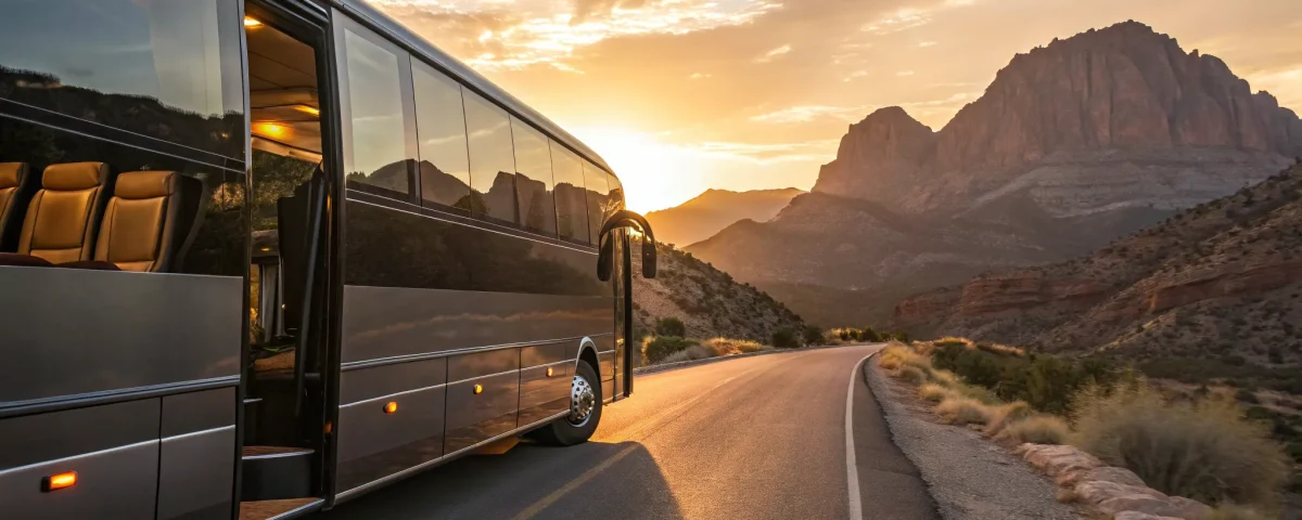 Denver limo bus provides luxury group travel.