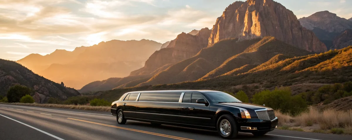 Luxury corporate transportation service in Denver with an executive black car.