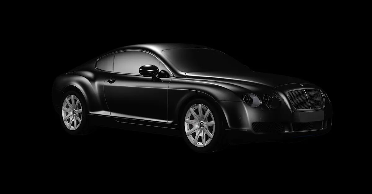 Luxury black car for Denver airport limo service