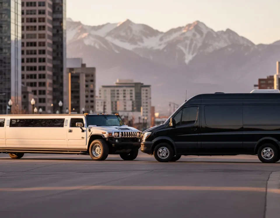 Hummer limo vs Sprinter van Denver transportation options