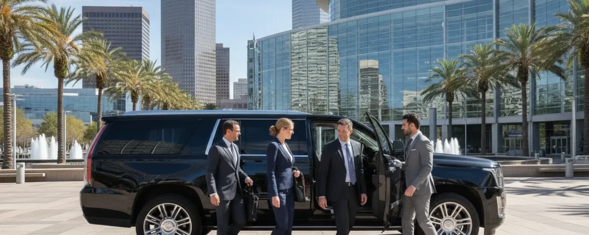 Executive group using Denver Convention Center transportation
