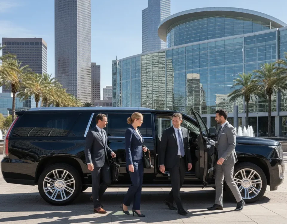 Executive group using Denver Convention Center transportation