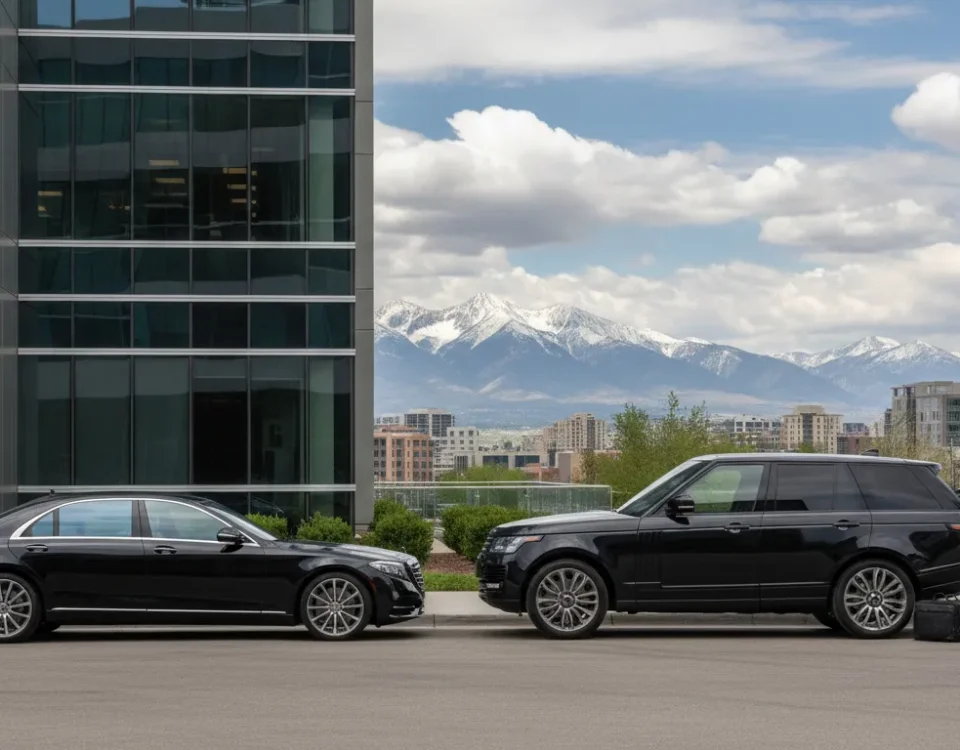 Executive sedan and SUV for Denver corporate roadshow transportation