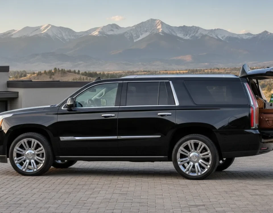 Avi Limo executive vehicle ready for a private Denver to Colorado Springs trip